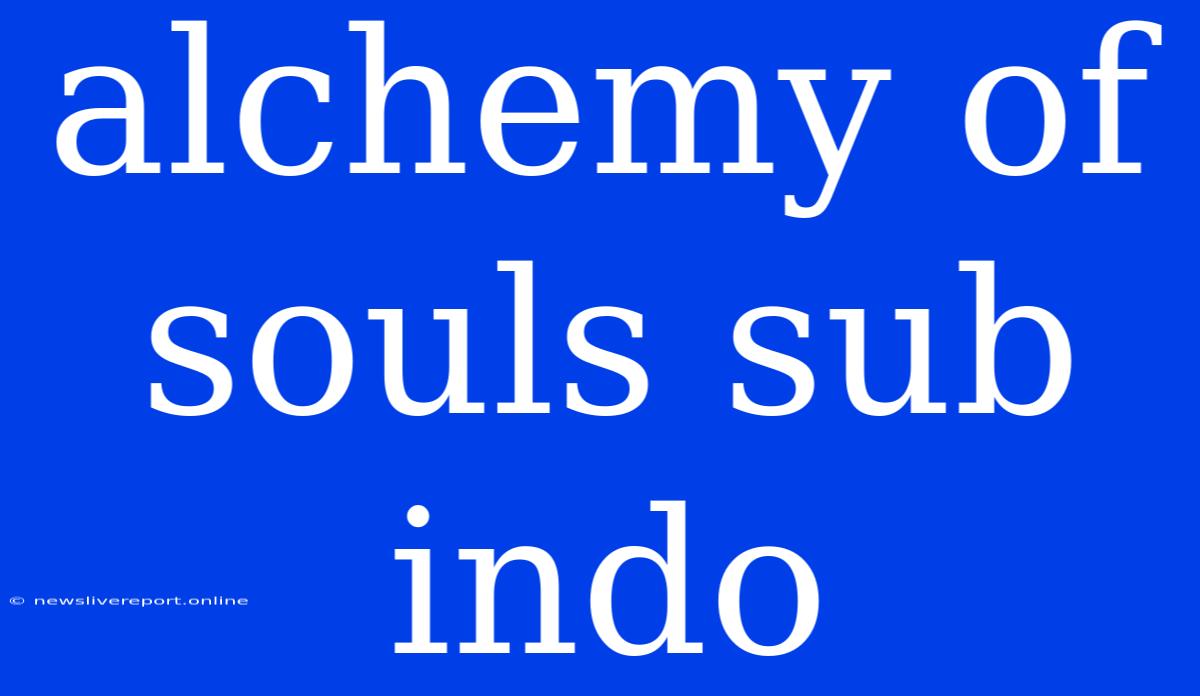 Alchemy Of Souls Sub Indo