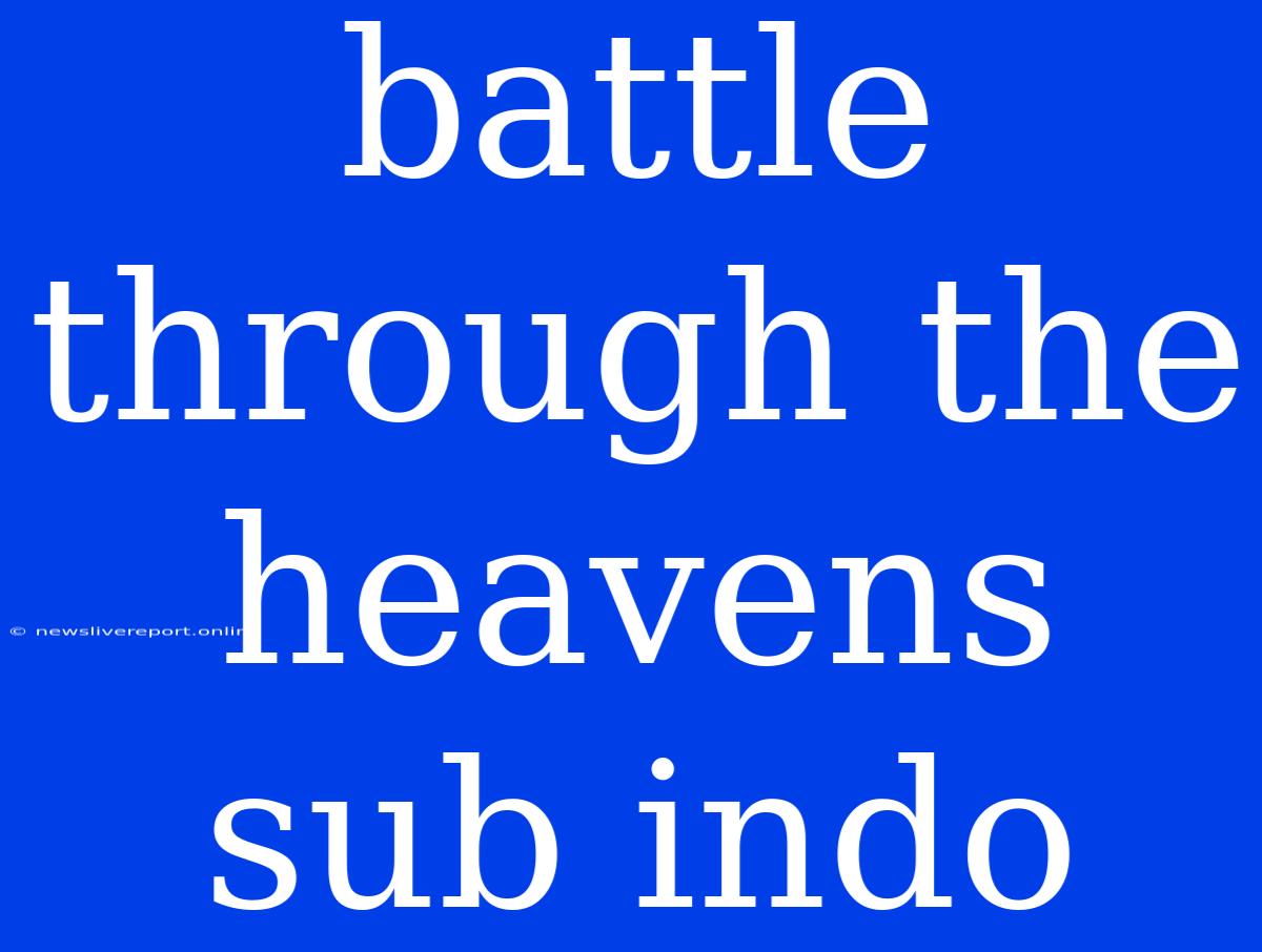 Battle Through The Heavens Sub Indo