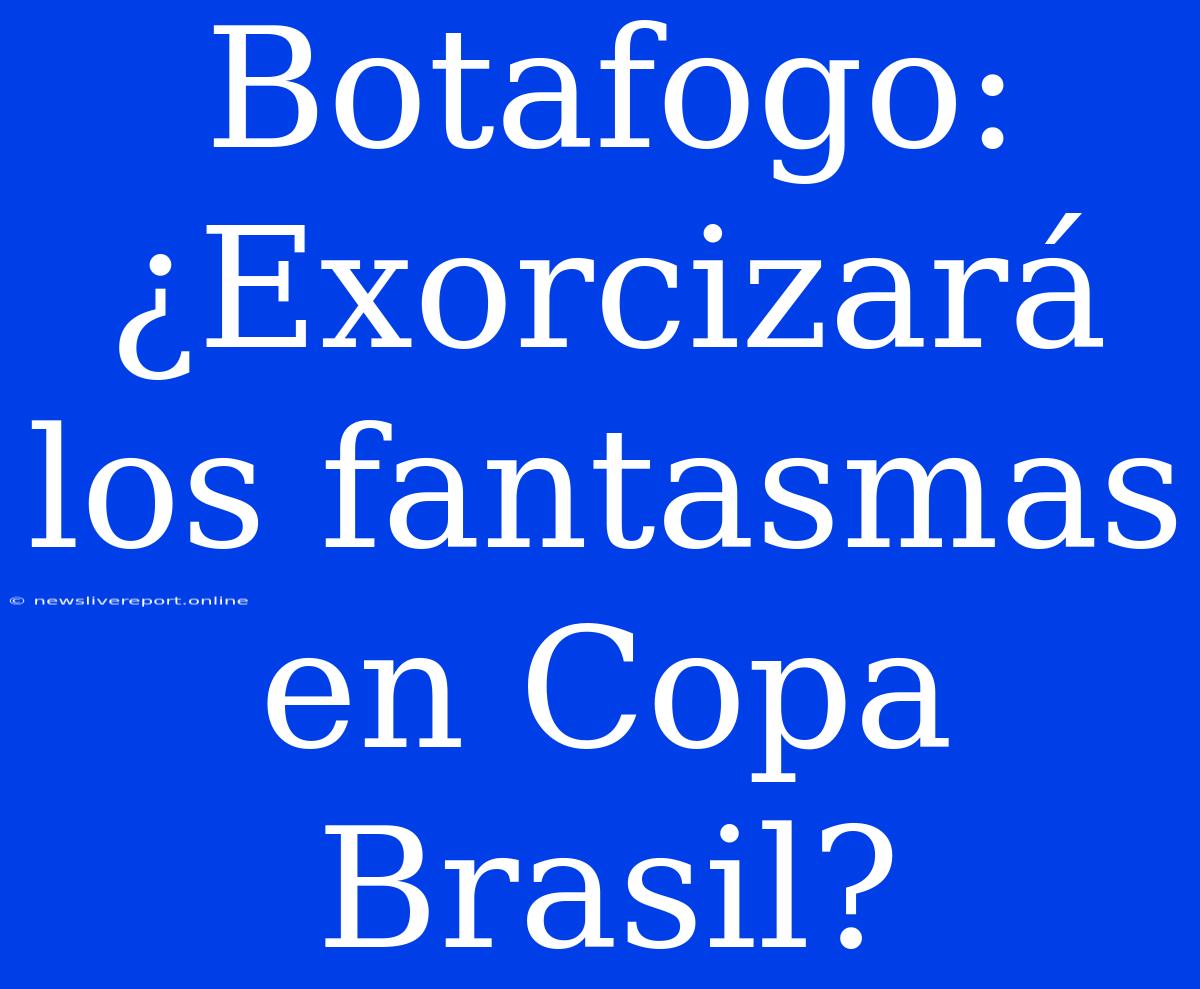 Botafogo: ¿Exorcizará Los Fantasmas En Copa Brasil?