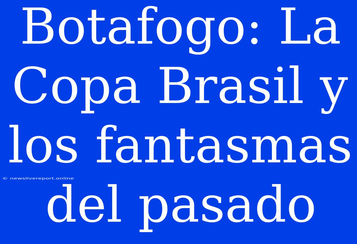 Botafogo: La Copa Brasil Y Los Fantasmas Del Pasado