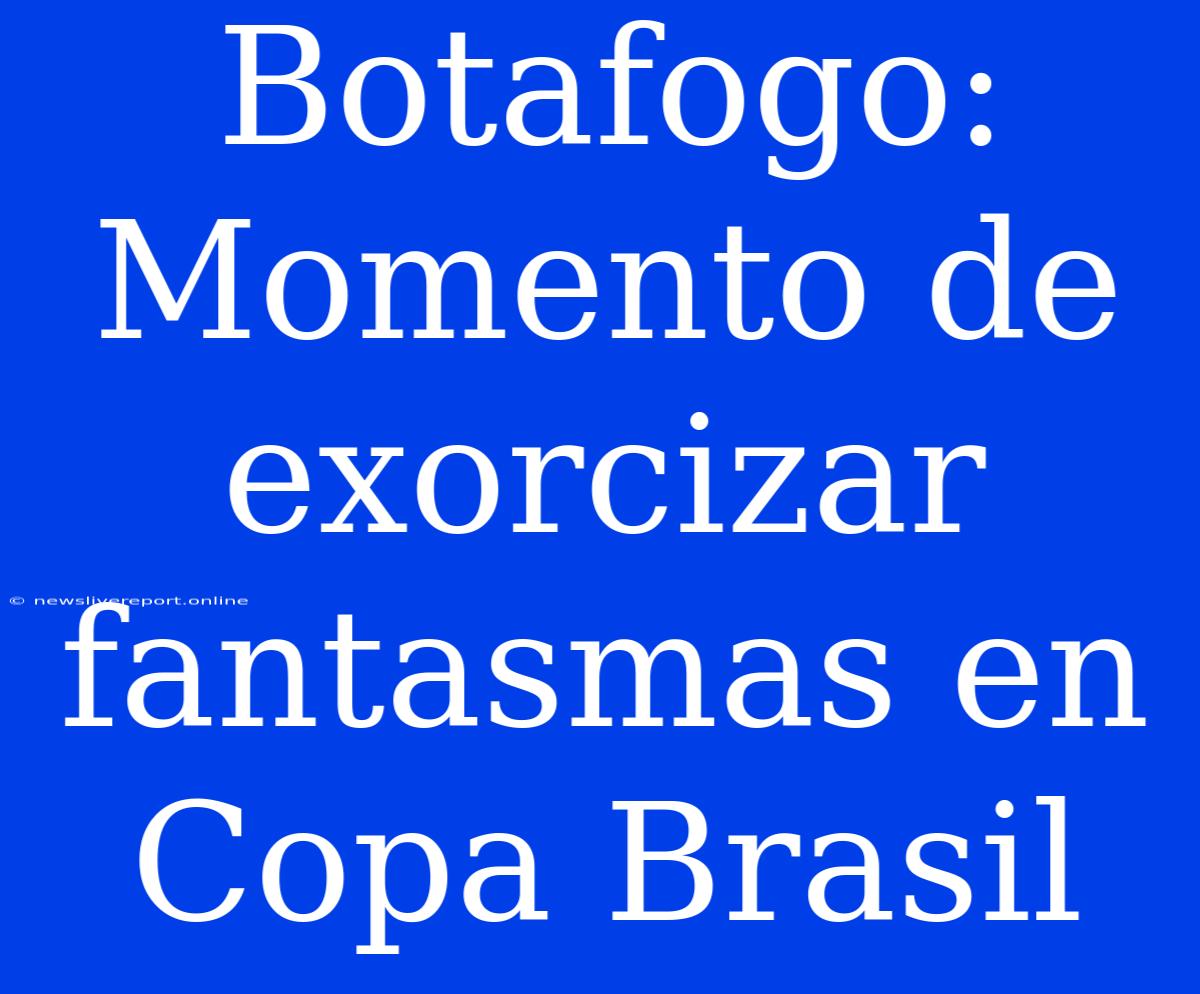 Botafogo: Momento De Exorcizar Fantasmas En Copa Brasil