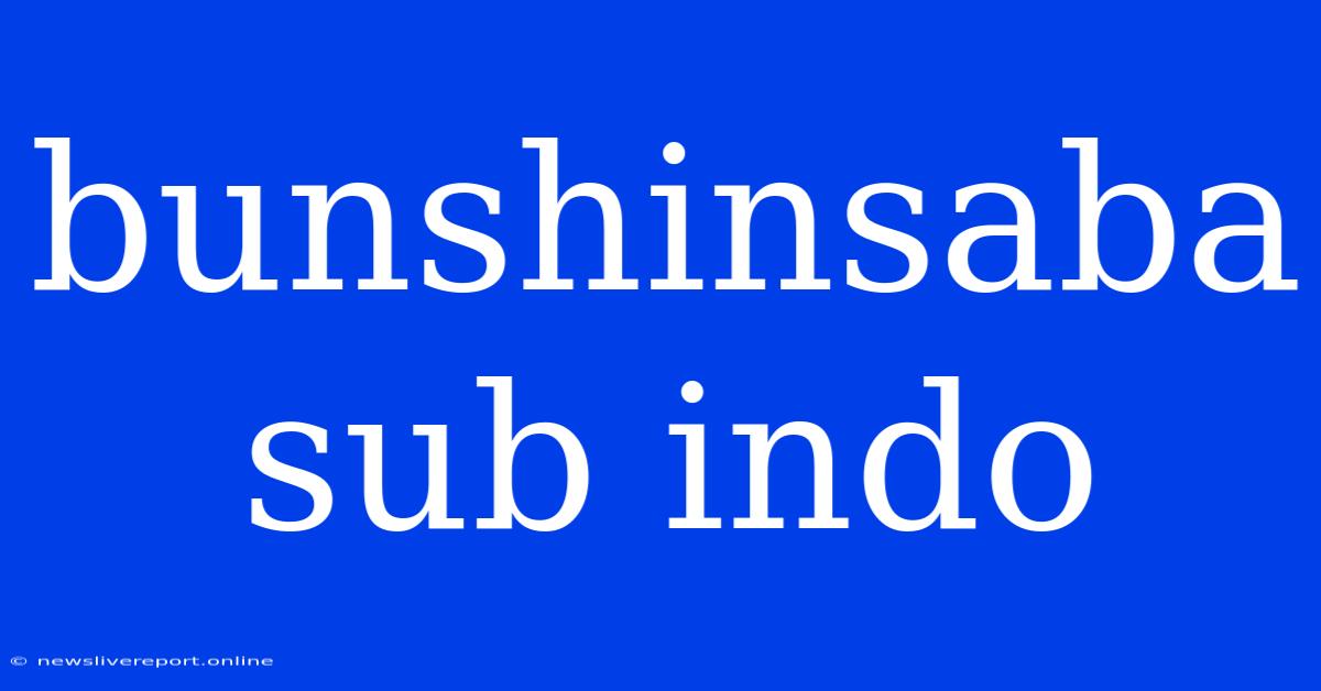 Bunshinsaba Sub Indo