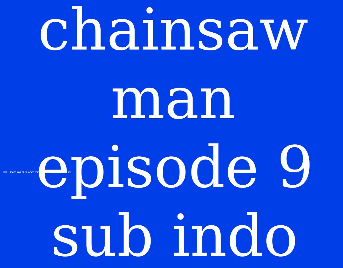 Chainsaw Man Episode 9 Sub Indo