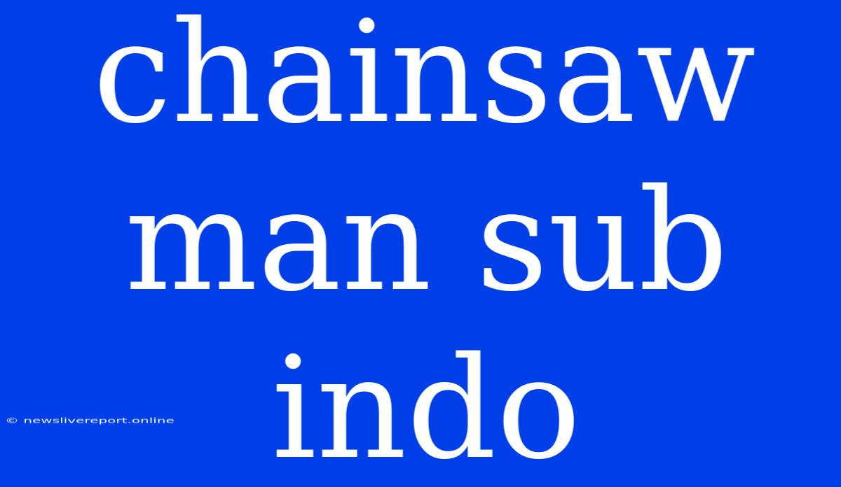 Chainsaw Man Sub Indo