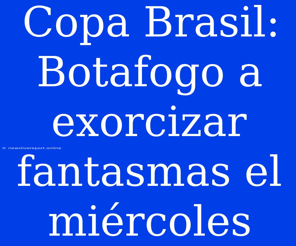 Copa Brasil: Botafogo A Exorcizar Fantasmas El Miércoles