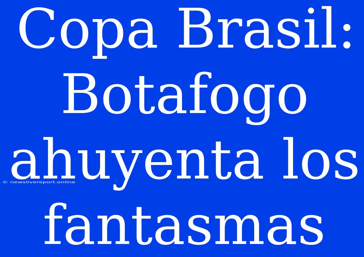 Copa Brasil: Botafogo Ahuyenta Los Fantasmas