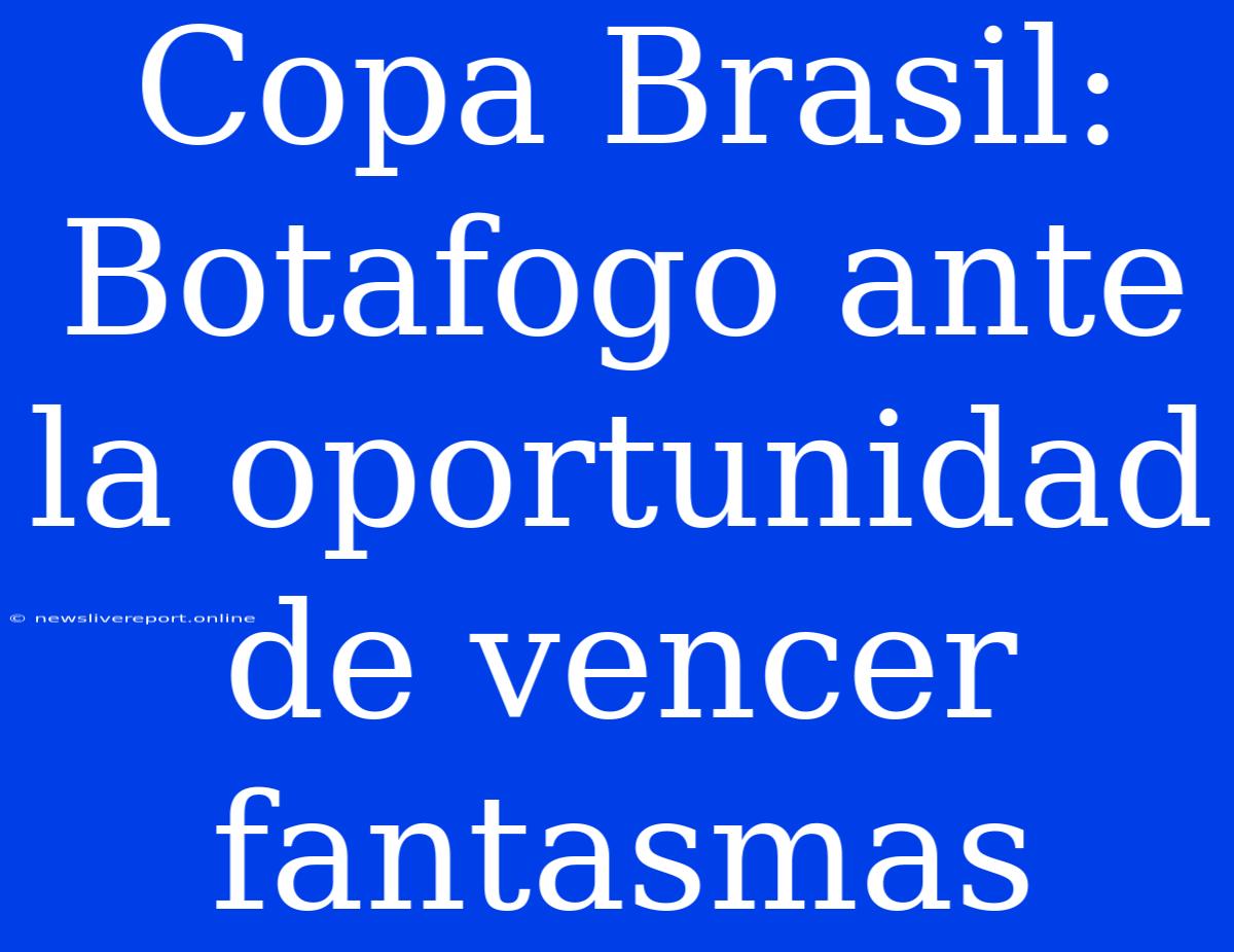 Copa Brasil: Botafogo Ante La Oportunidad De Vencer Fantasmas