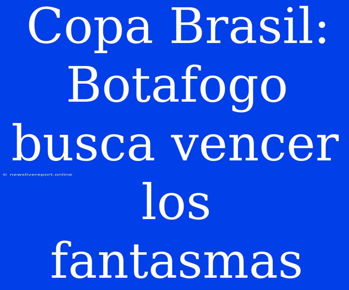 Copa Brasil: Botafogo Busca Vencer Los Fantasmas