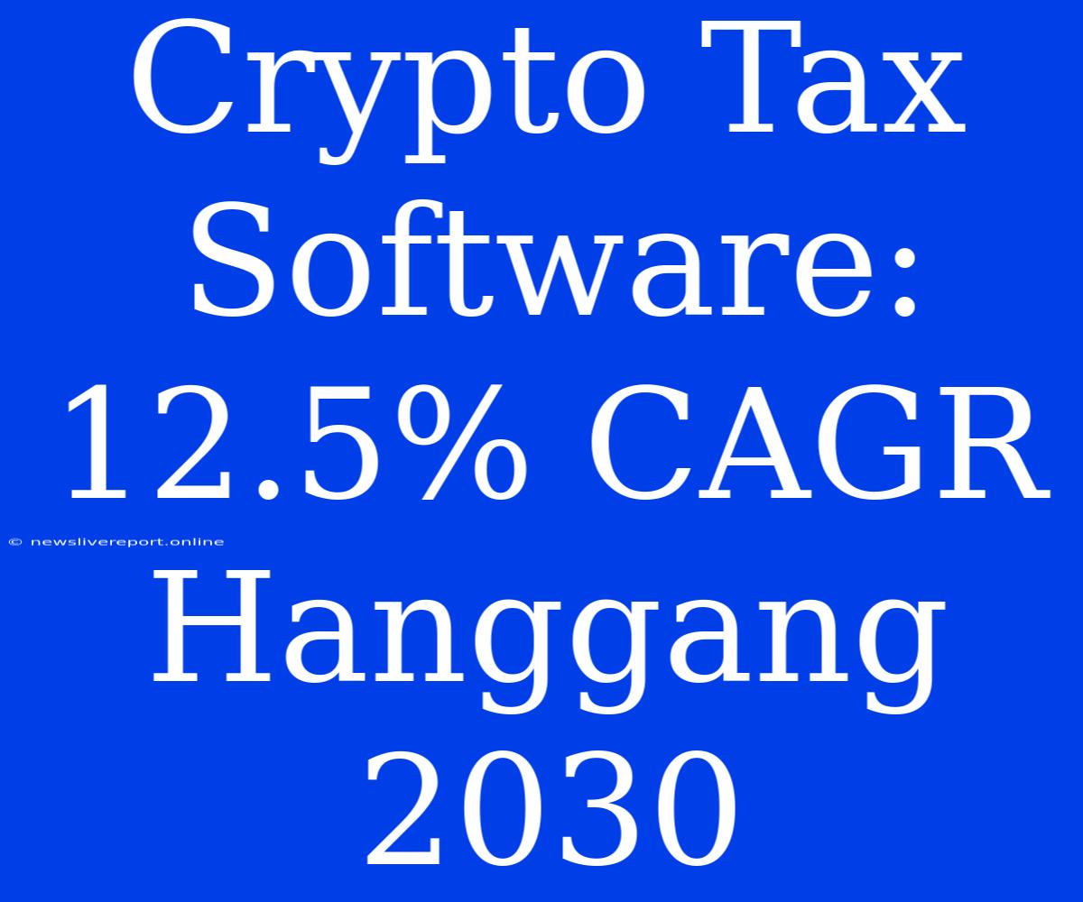 Crypto Tax Software: 12.5% CAGR Hanggang 2030