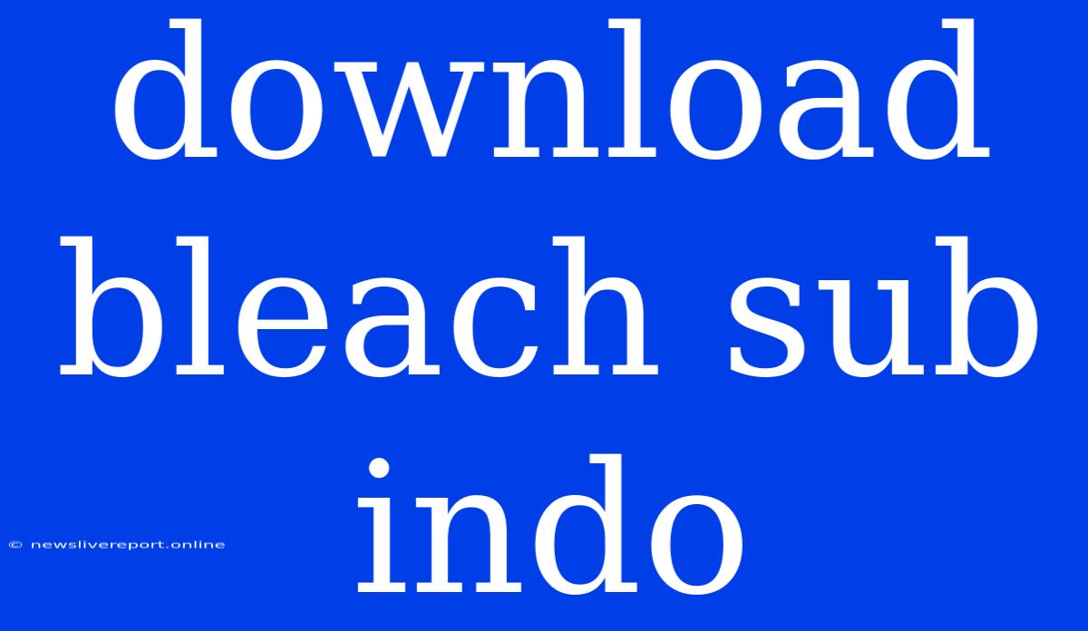 Download Bleach Sub Indo