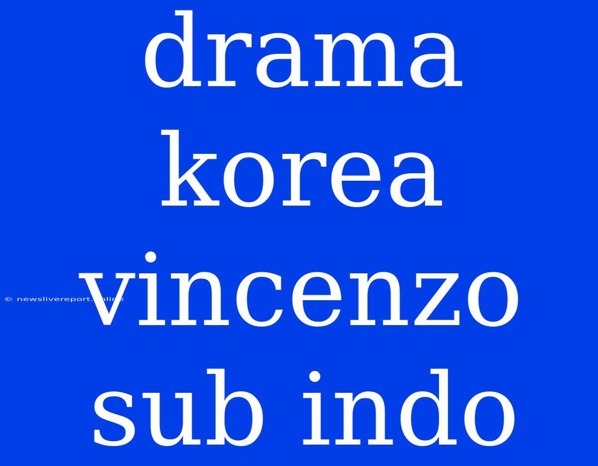 Drama Korea Vincenzo Sub Indo