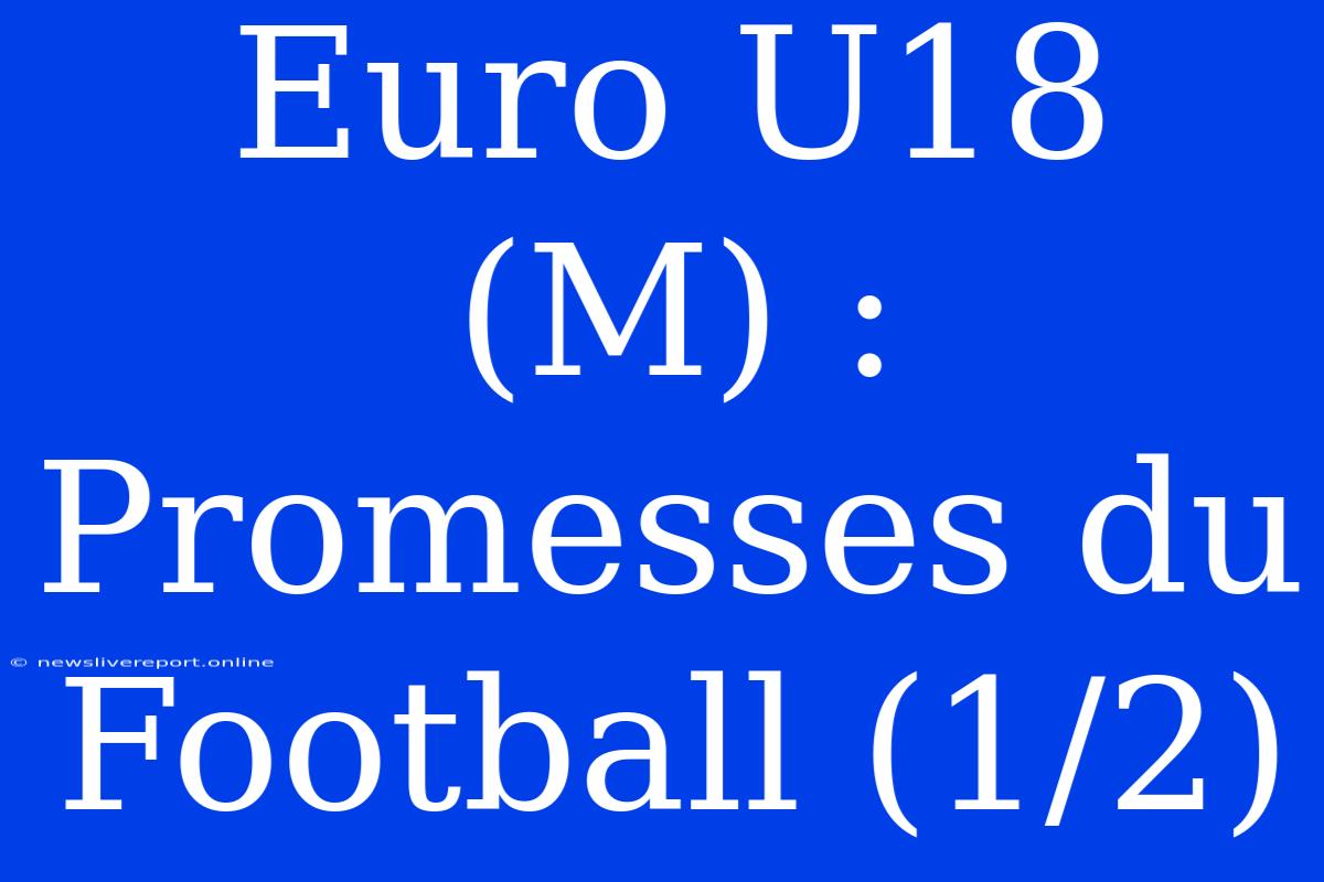 Euro U18 (M) : Promesses Du Football (1/2)