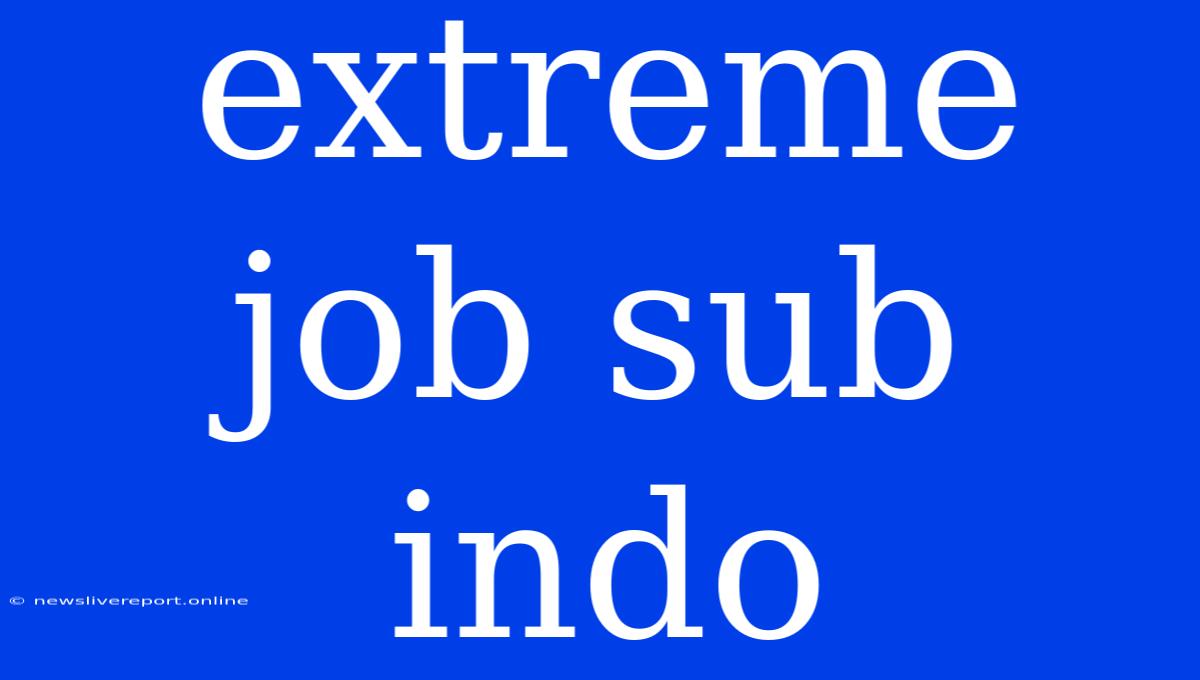 Extreme Job Sub Indo