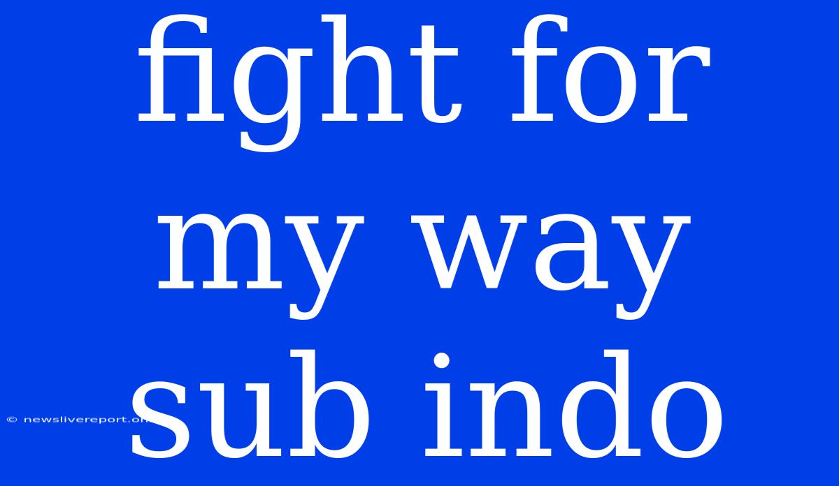 Fight For My Way Sub Indo