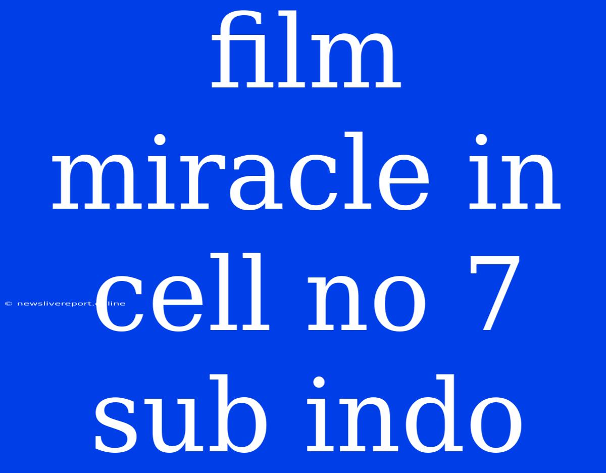 Film Miracle In Cell No 7 Sub Indo