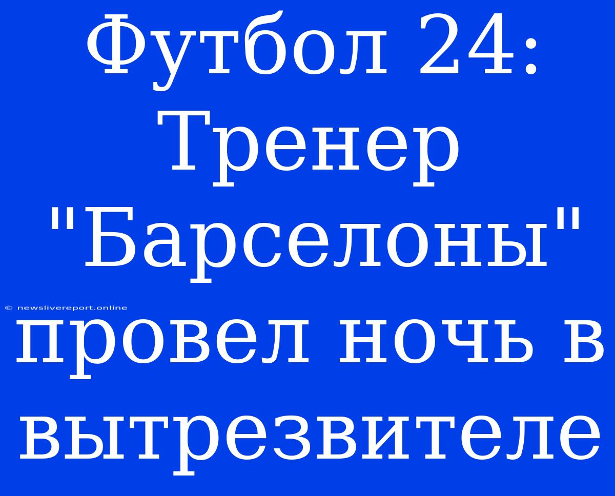 Футбол 24: Тренер 