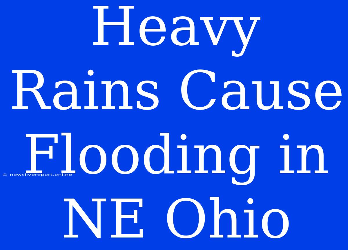 Heavy Rains Cause Flooding In NE Ohio