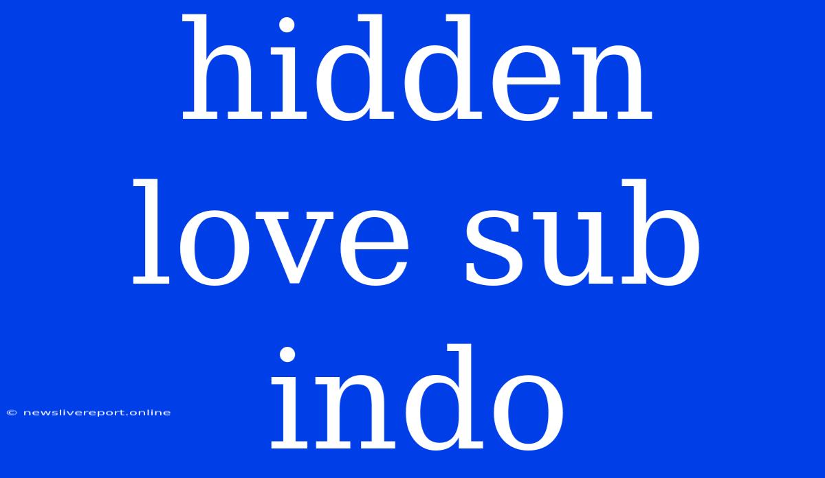 Hidden Love Sub Indo