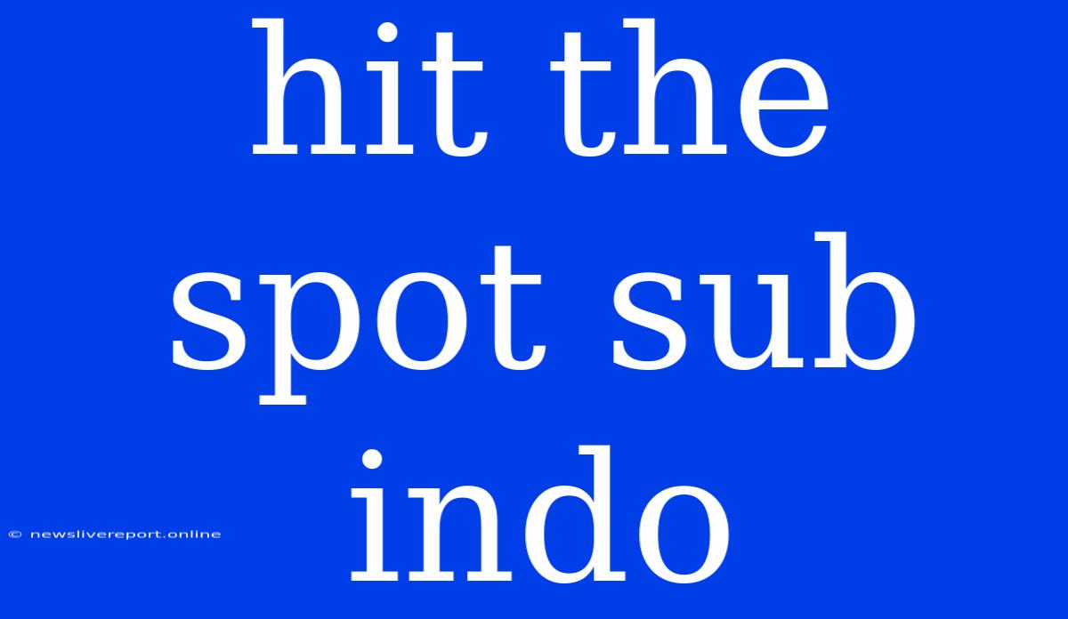 Hit The Spot Sub Indo