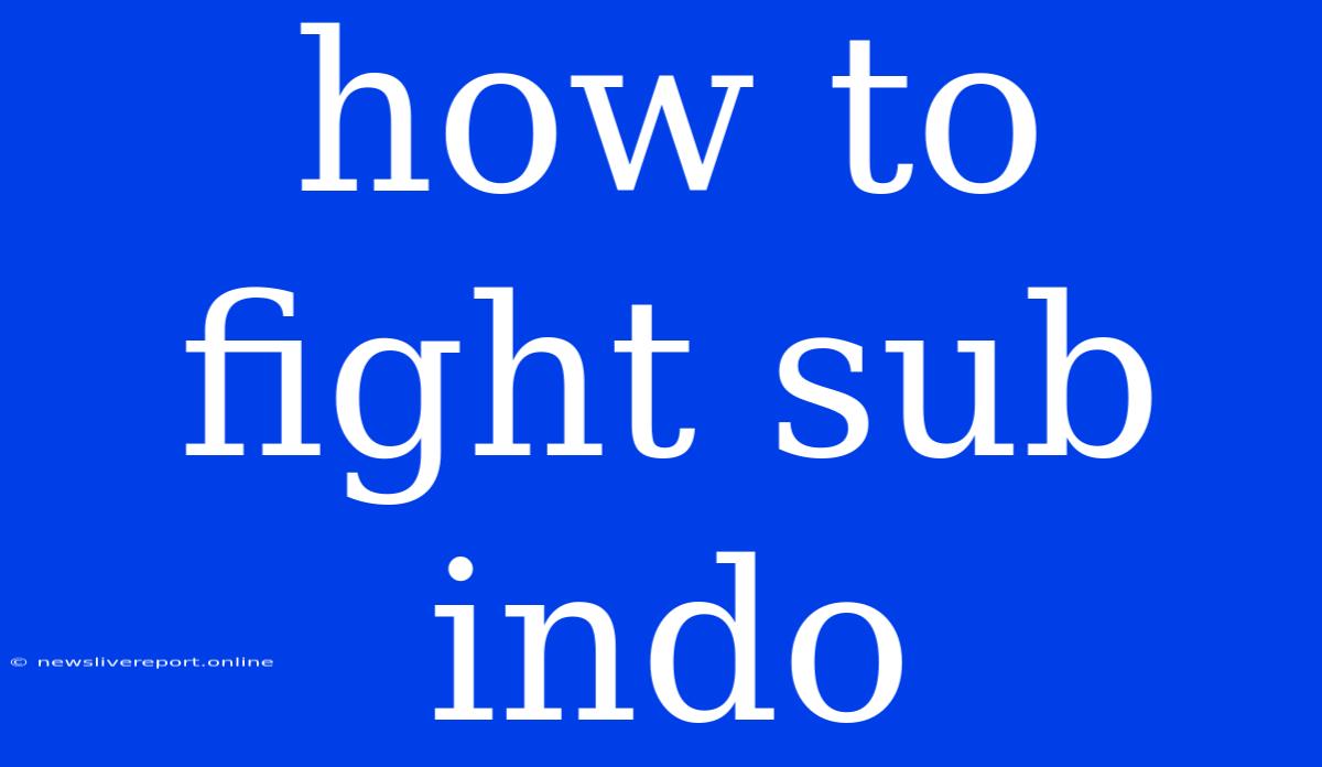 How To Fight Sub Indo