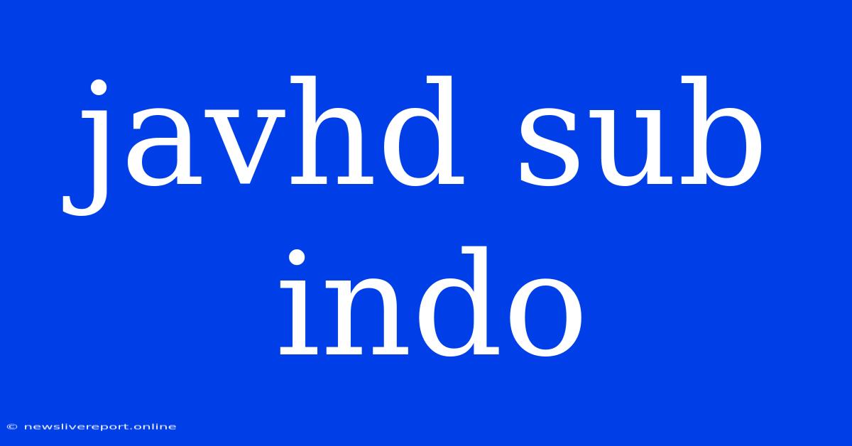 Javhd Sub Indo