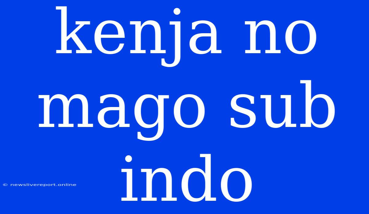 Kenja No Mago Sub Indo