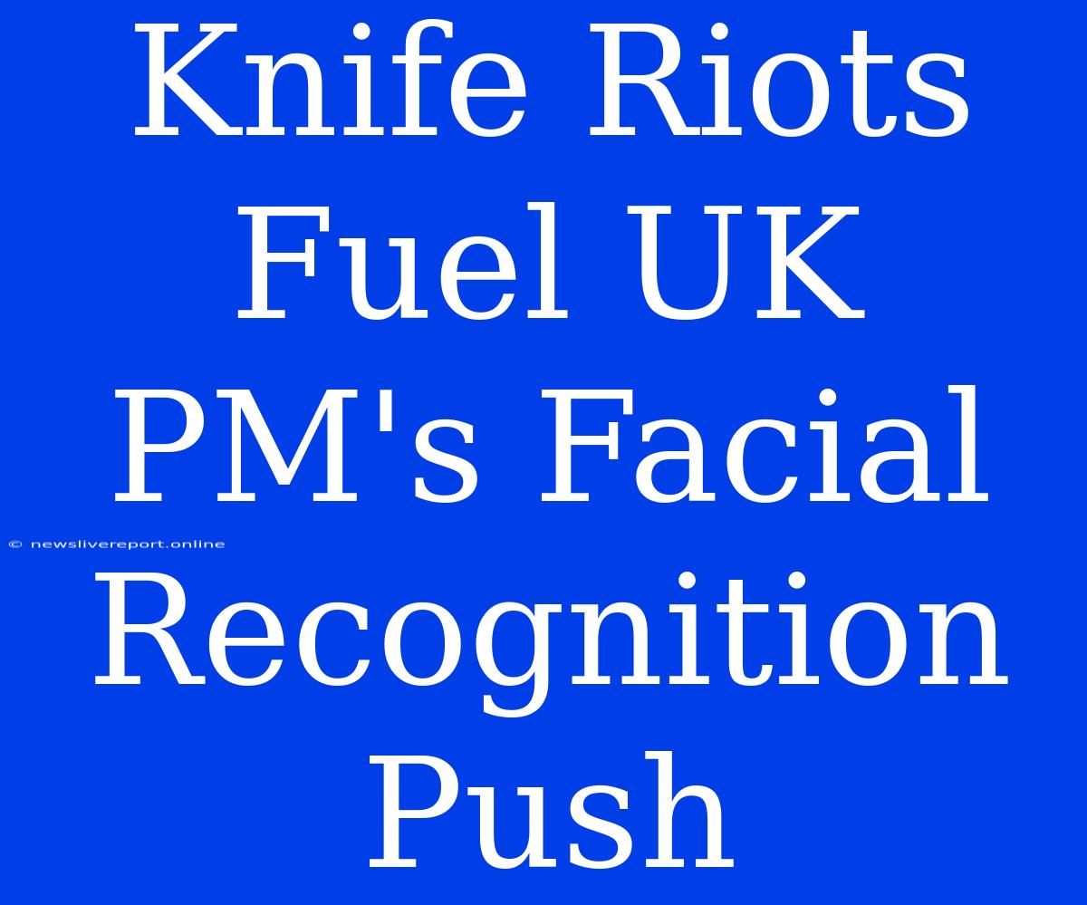 Knife Riots Fuel UK PM's Facial Recognition Push