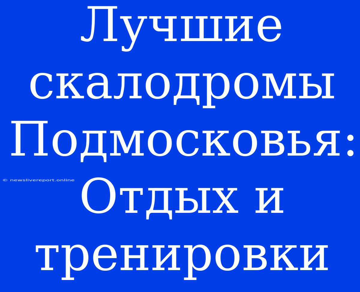 Лучшие Скалодромы Подмосковья: Отдых И Тренировки