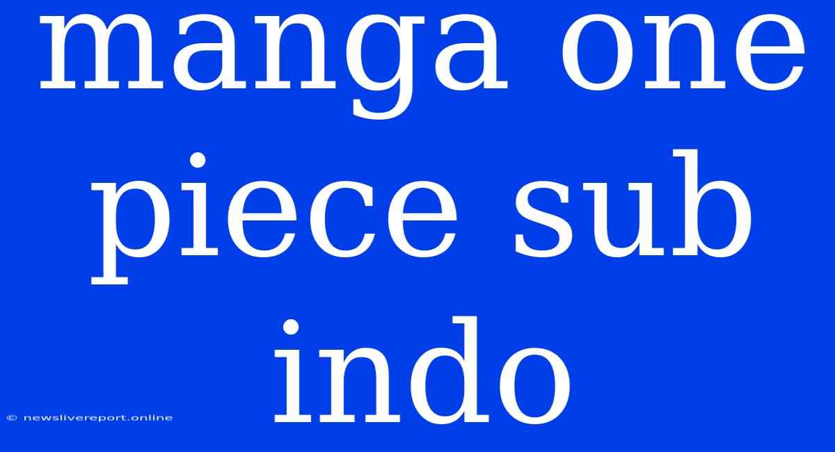 Manga One Piece Sub Indo