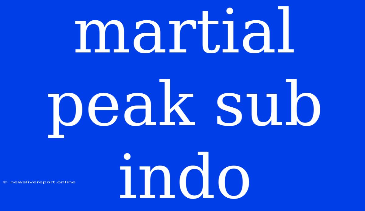 Martial Peak Sub Indo