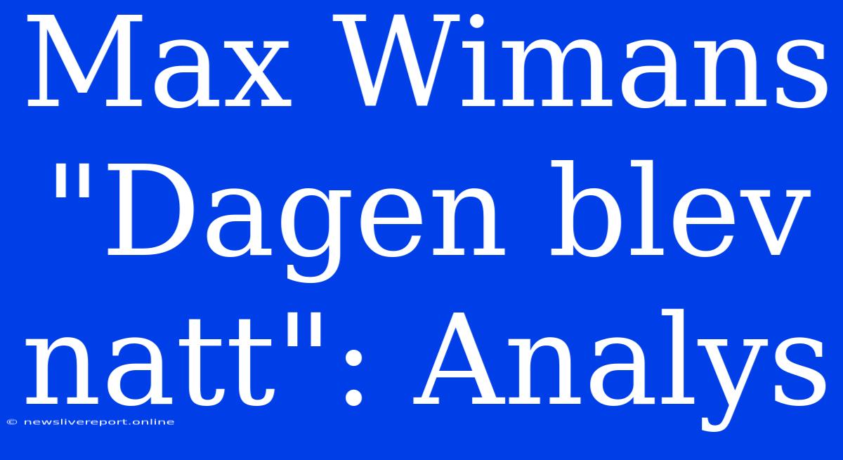 Max Wimans 