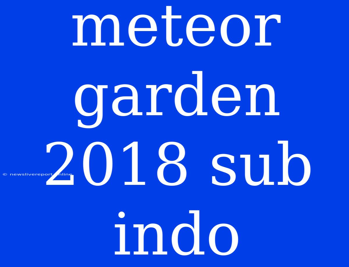 Meteor Garden 2018 Sub Indo