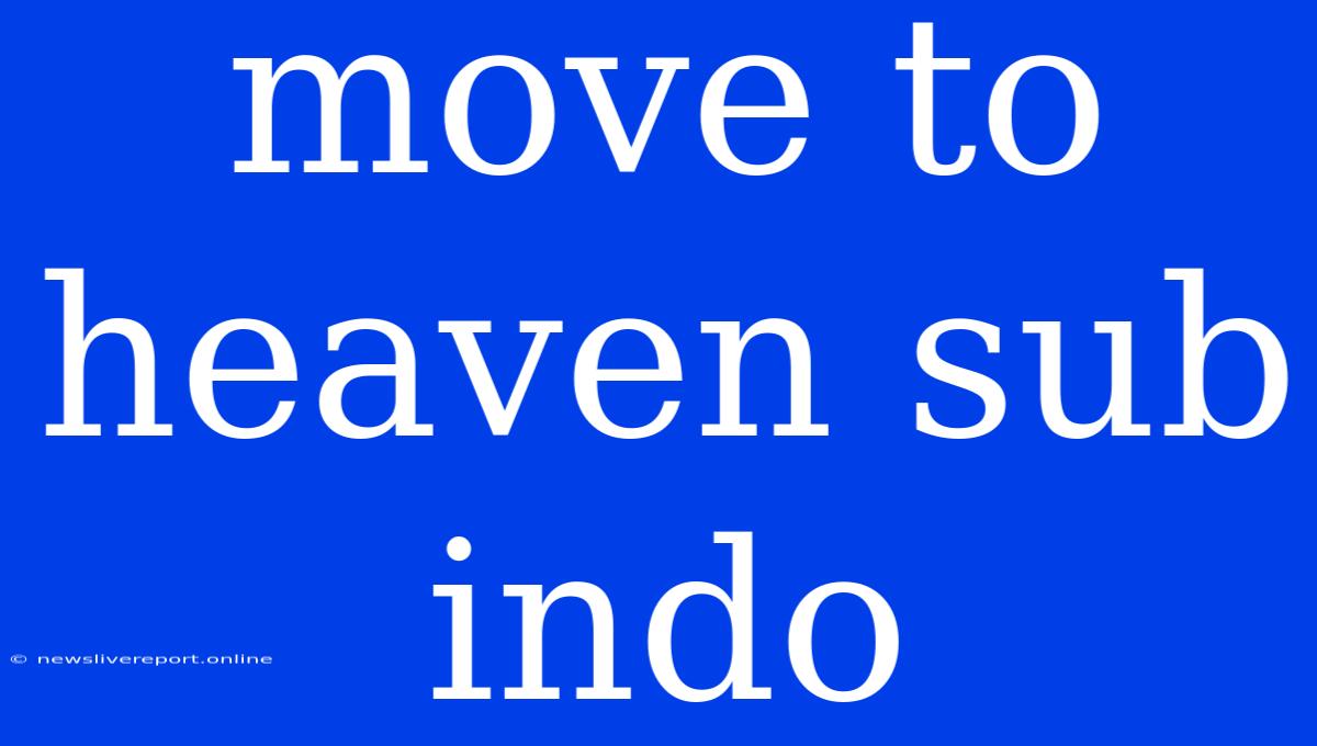 Move To Heaven Sub Indo