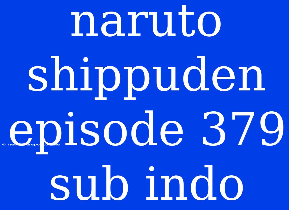 Naruto Shippuden Episode 379 Sub Indo