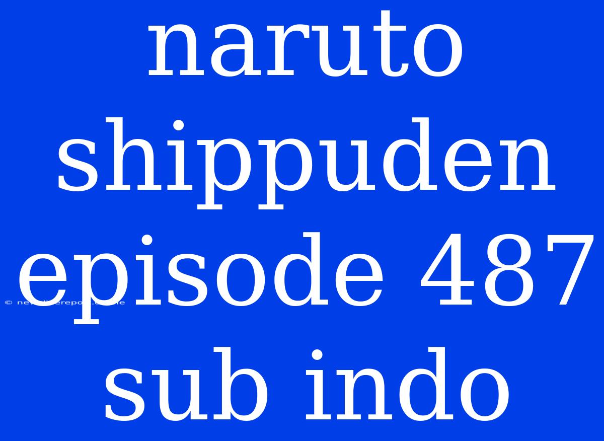 Naruto Shippuden Episode 487 Sub Indo