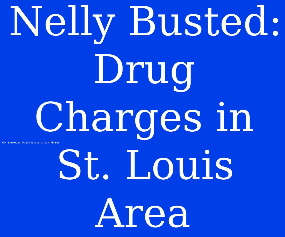 Nelly Busted: Drug Charges In St. Louis Area