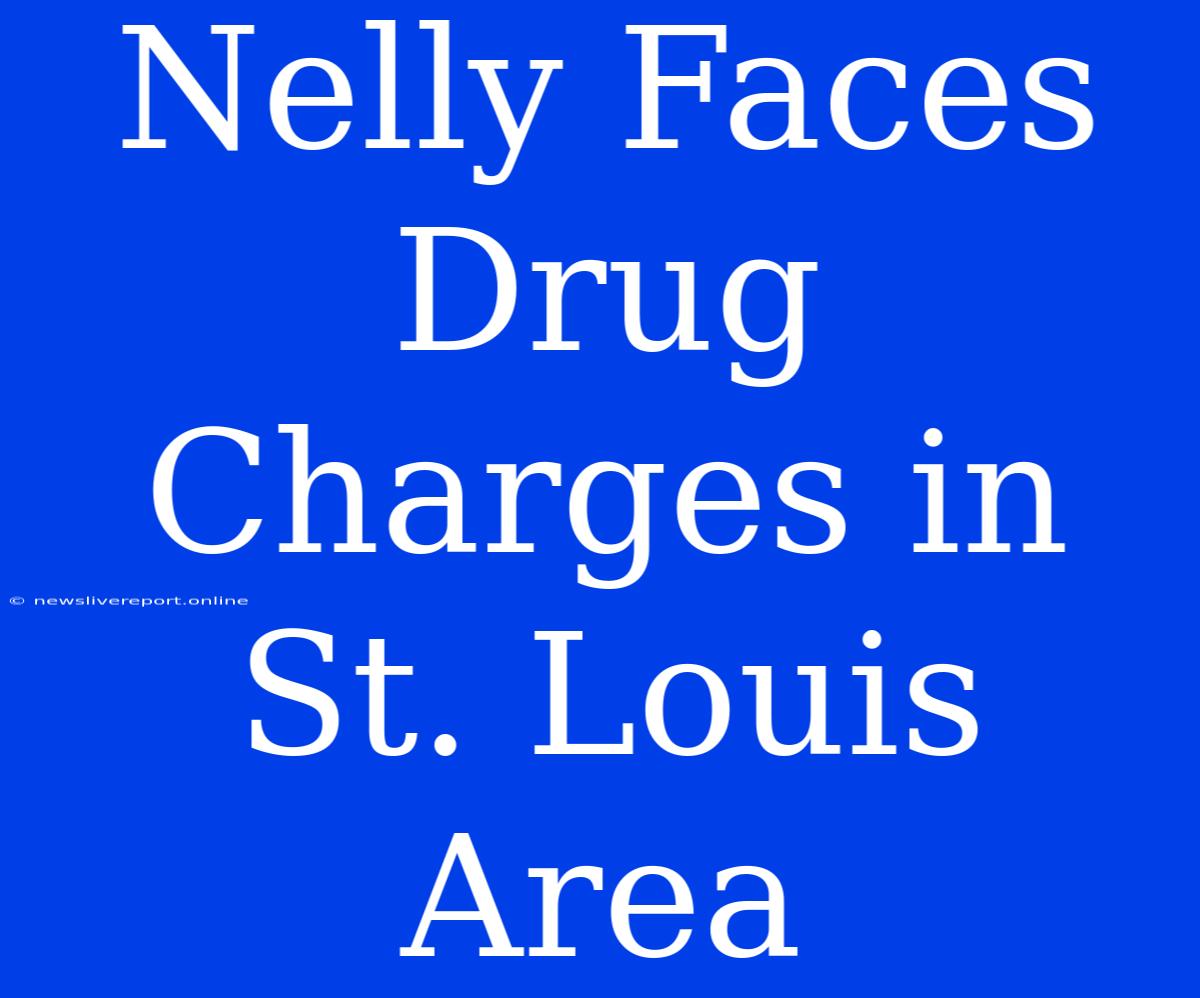 Nelly Faces Drug Charges In St. Louis Area