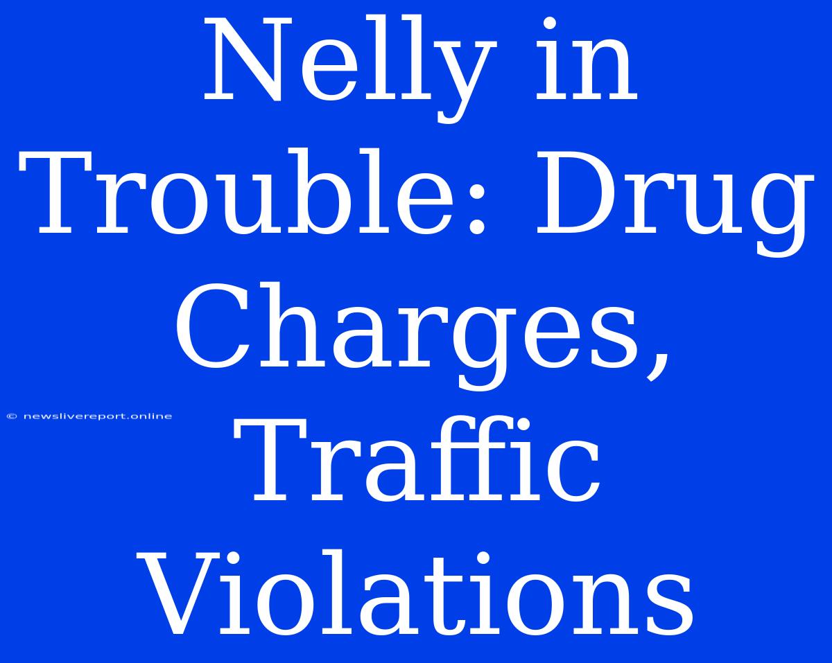 Nelly In Trouble: Drug Charges, Traffic Violations