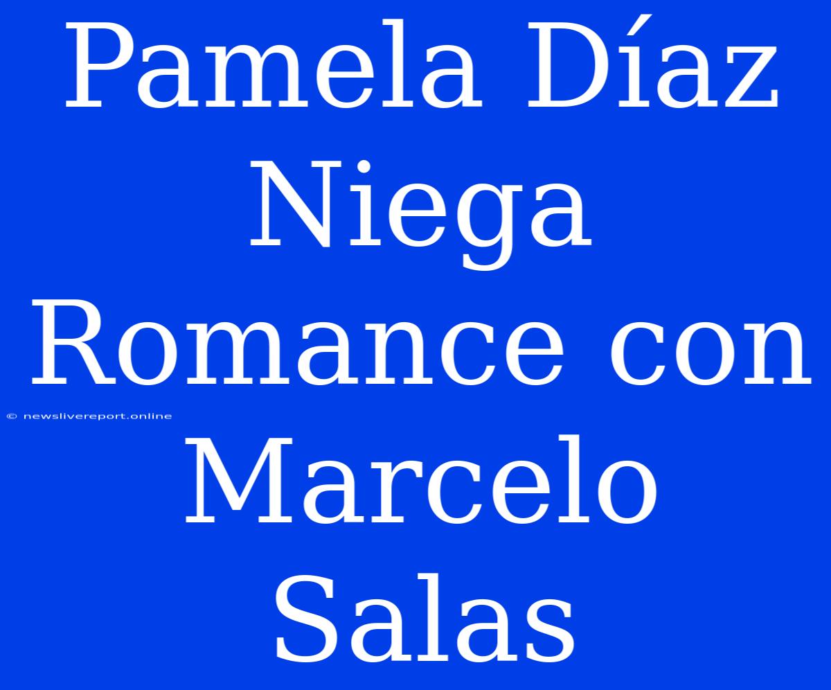 Pamela Díaz Niega Romance Con Marcelo Salas