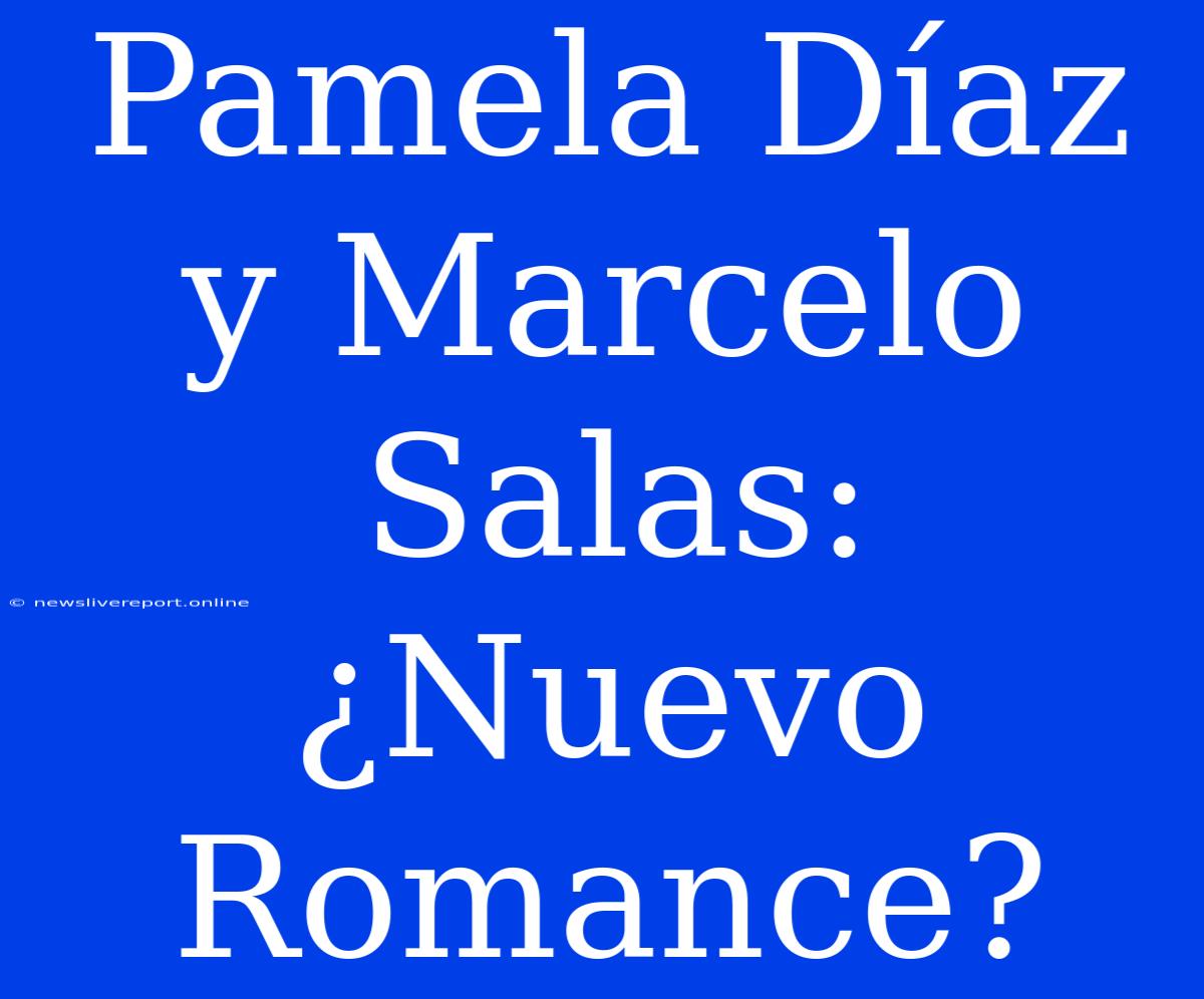 Pamela Díaz Y Marcelo Salas: ¿Nuevo Romance?