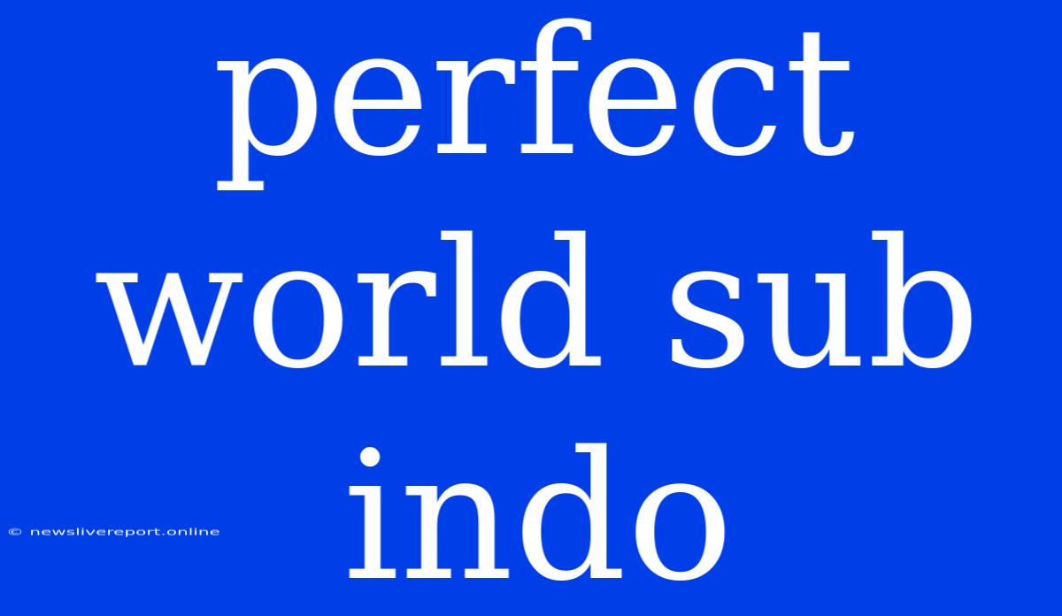 Perfect World Sub Indo