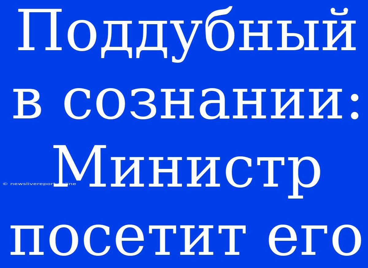 Поддубный В Сознании: Министр Посетит Его