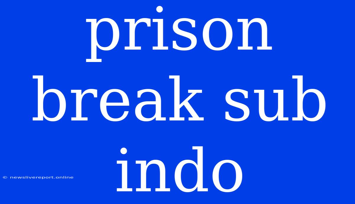 Prison Break Sub Indo