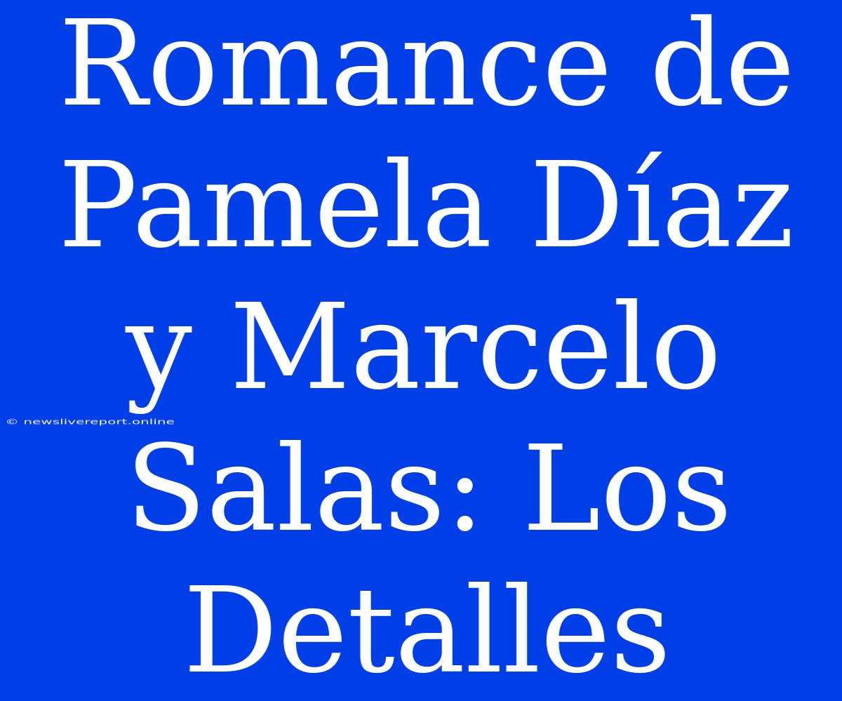 Romance De Pamela Díaz Y Marcelo Salas: Los Detalles