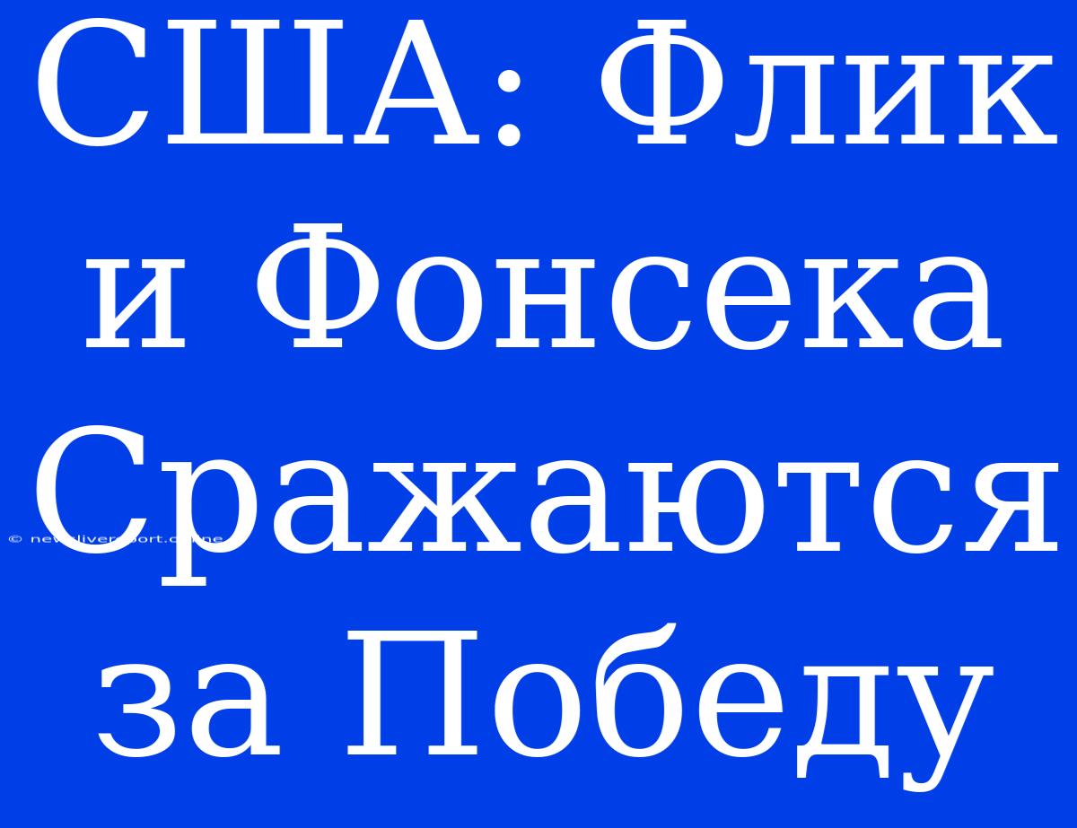 США: Флик И Фонсека Сражаются За Победу