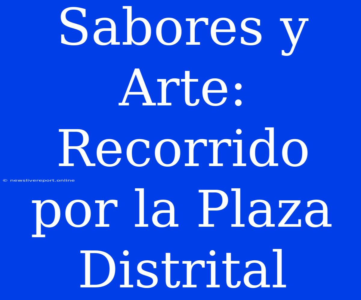 Sabores Y Arte: Recorrido Por La Plaza Distrital