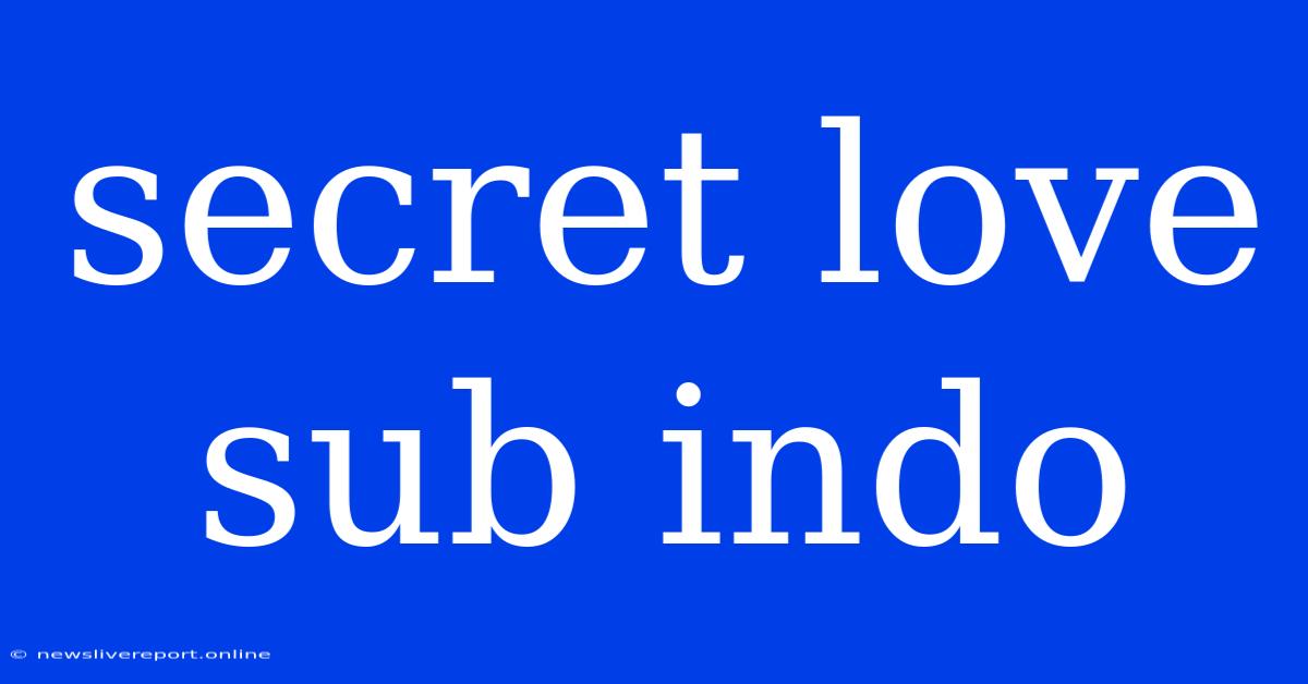 Secret Love Sub Indo