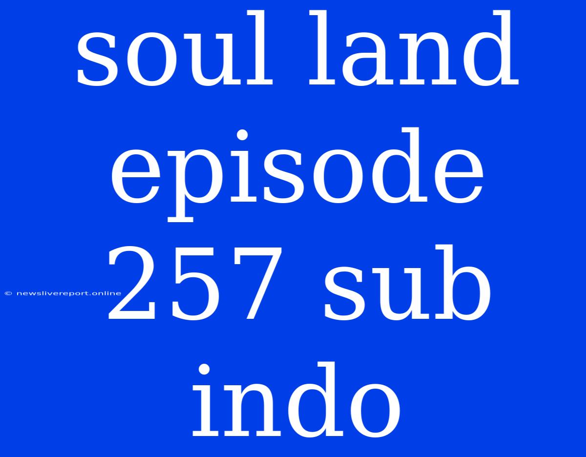 Soul Land Episode 257 Sub Indo