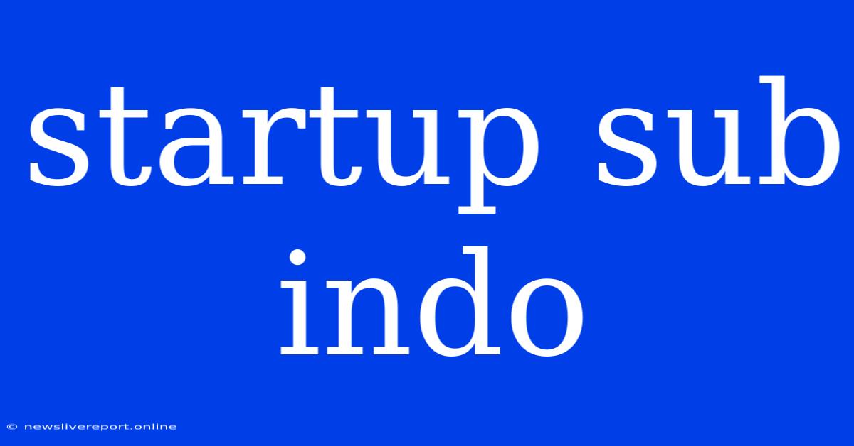 Startup Sub Indo