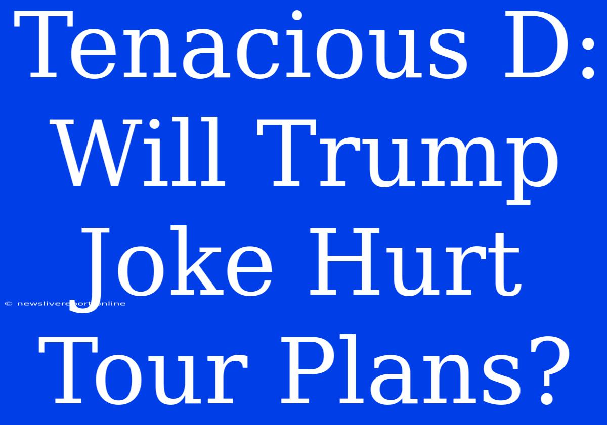 Tenacious D: Will Trump Joke Hurt Tour Plans?